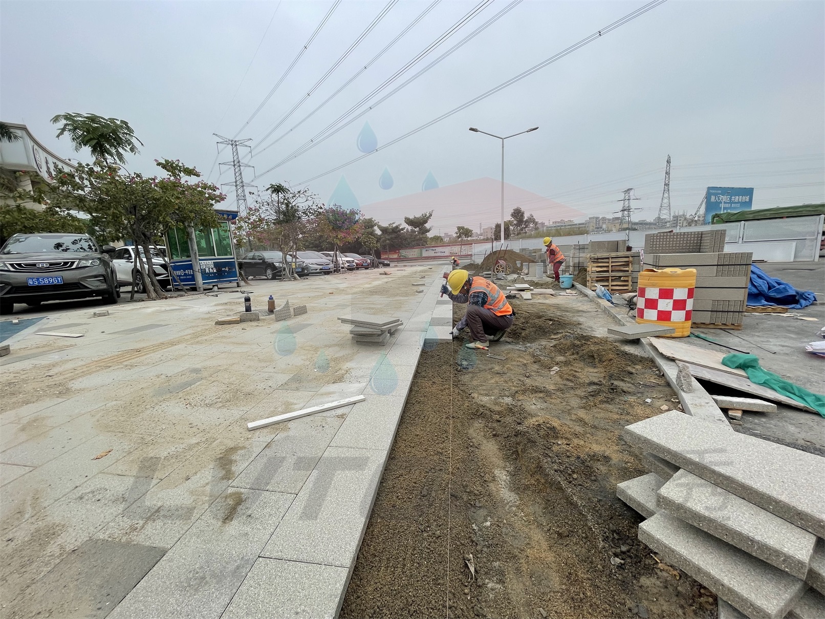 停車場陶瓷透水磚提升城市空間生態水平
